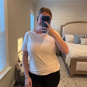 Albion Fit Womens Peach Tshirt